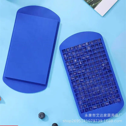 160 Square Silicone Ice Cube Tray | BPA-Free Flexible Mold for Drinks and Desserts