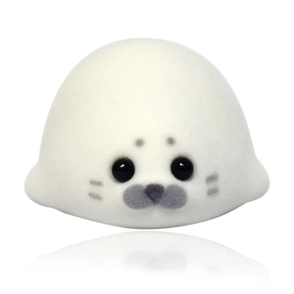 Chubby Hamster Penguin Squeeze Toy | Cute Flocked Stress Relief Animals