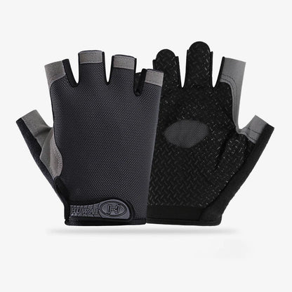 Fingerless Gym Gloves for Men & Women - Anti-Slip Breathable Workout & Cycling Gloves