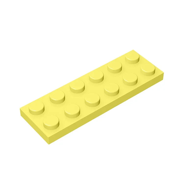 Plate 2 x 6 Building Block | Compatible Building Brick for DIY Creations