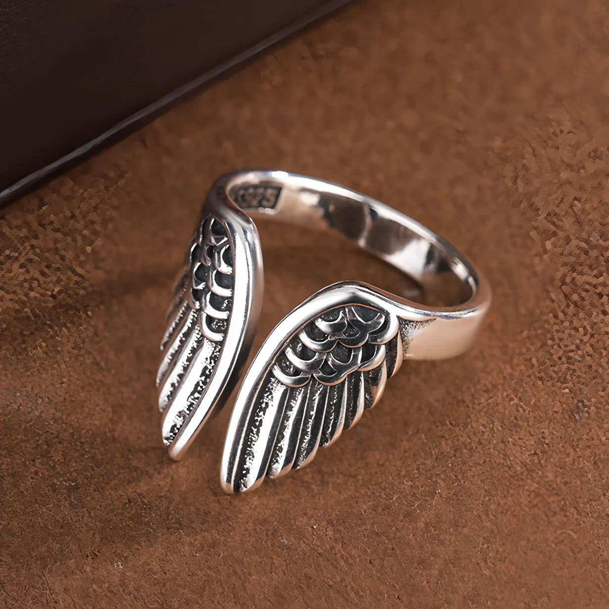 VENTFILLE 925 Sterling Silver Adjustable Rings | Vintage Hip Hop Couples Jewelry