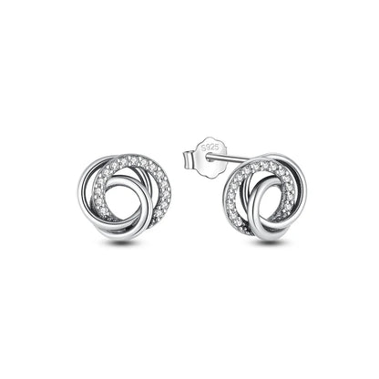925 Sterling Silver Earrings | Women's Trendy Stud and Hoop Jewelry with Cubic Zirconia