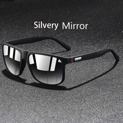 Colorful Striped Classic Sunglasses for Men & Women – UV400 Mirror Lens Driving & Travel