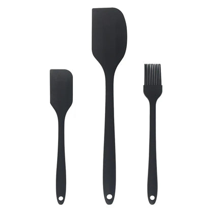 3-Piece Silicone Baking Spatula Set | All-in-One Kitchen Baking Tools