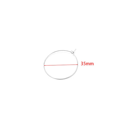 20-Piece Gold Stainless Steel Hoop Earring Wires | Bulk Jewelry Making Supplies