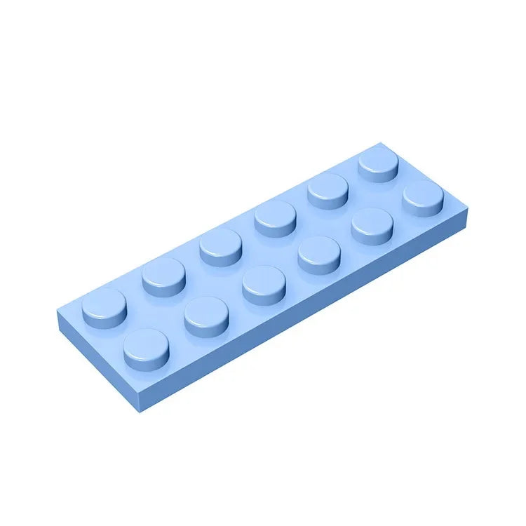 Plate 2 x 6 Building Block | Compatible Building Brick for DIY Creations
