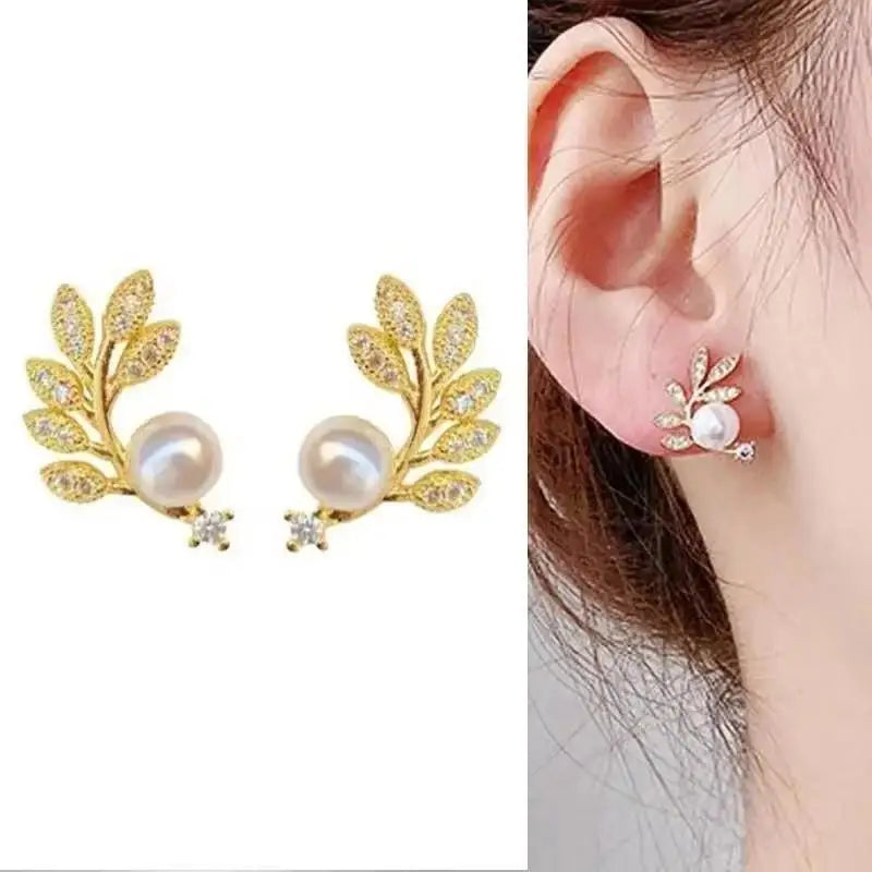 Korean Fashion Seven Star Zircon Earrings | Luxury Crystal Stars Stud Earrings