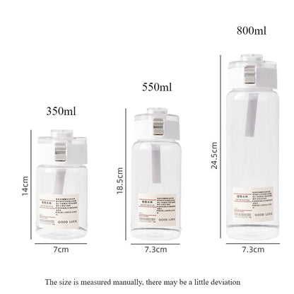 Portable Water Bottle | Leakproof Reusable Plastic Cup for Daily Hydration