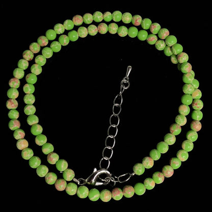 4mm Natural Stone Choker Necklace | Bohemian Crystal Collar Jewelry for Women