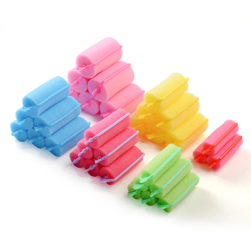 Soft Sponge Foam Cushion Hair Rollers | DIY Home Hair Styling Kit