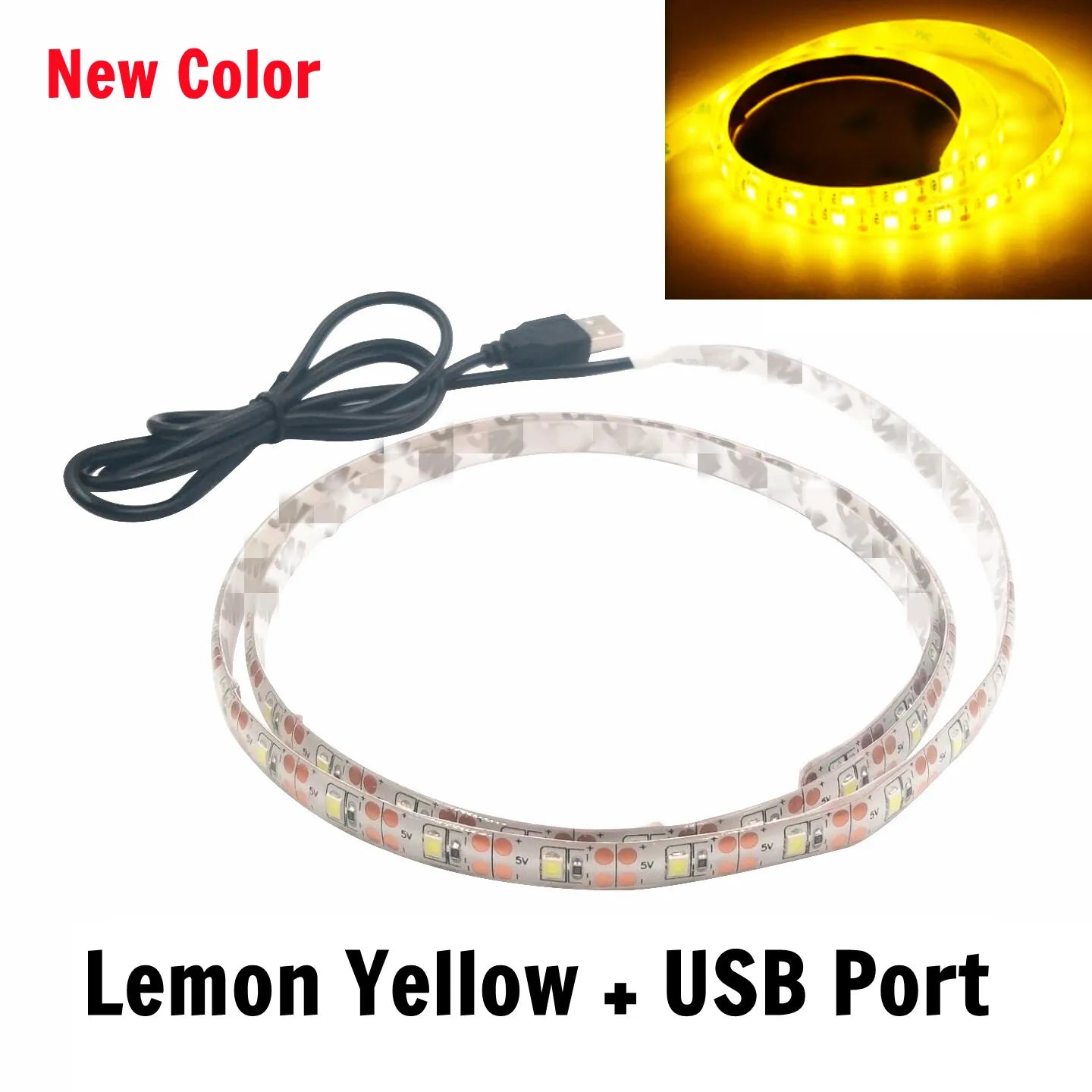 5V USB LED Strip Lights | Flexible Home TV Background Lighting