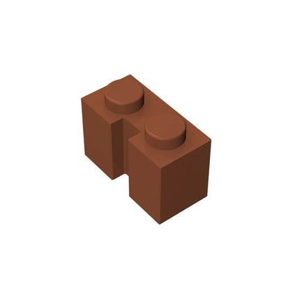 Gobricks GDS-798 Brick 1x2 with Groove | Compatible Building Block for DIY Sets