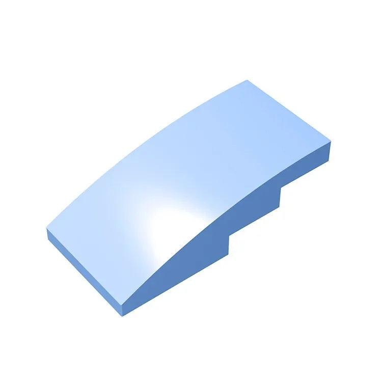 Slope, Curved 4 x 2 Building Block (Gobricks GDS-660) | Compatible with Lego 93606 Parts for DIY