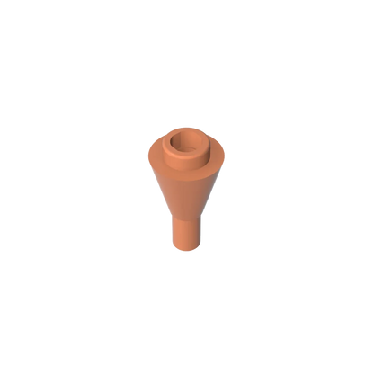 Gobricks GDS-1138 Cone 1 x 1 Inverted with Bar | Building Block for DIY Creations