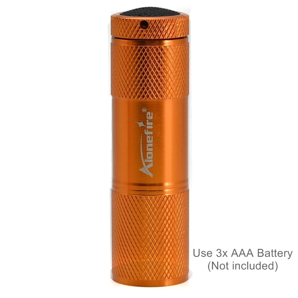 Alonefire 9 LED Mini Flashlight | Compact Portable Aluminum Torch