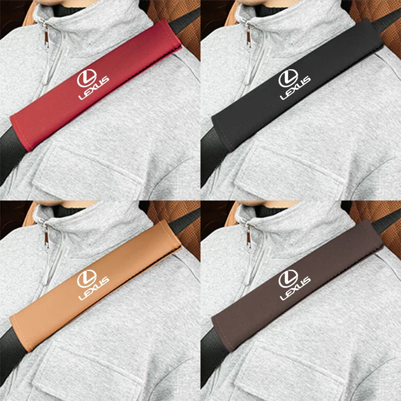 Car Pu Leather Seat Belt Shoulder Protection Set | Interior Accessories for Lexus