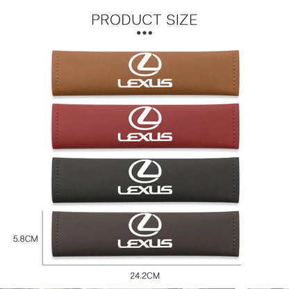 Car Pu Leather Seat Belt Shoulder Protection Set | Interior Accessories for Lexus