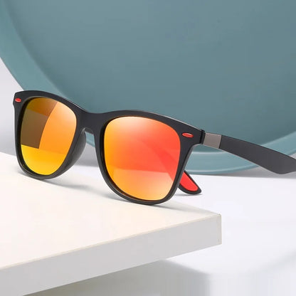 Retro Rectangle Sunglasses UV400 – Vintage Driver Sport Shades for Men & Women