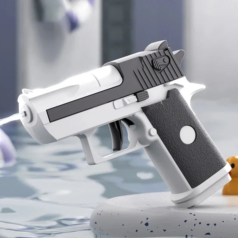 Mini Water Pistol | Mechanical Continuous Firing Water Gun for Summer Pool Shooting Fun