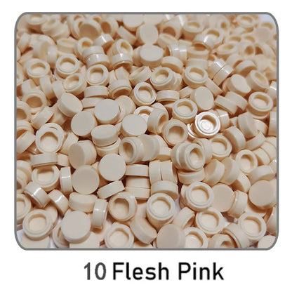 1000Pcs Tile 1x1 Round Building Blocks | 52 Color DIY Educational Creative Toy Set
