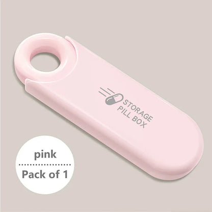 Portable 3-Compartment Pill Box | Travel Medicine Organizer