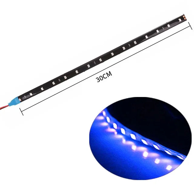 Car Led Strip Light 30cm | 12V Waterproof Interior Decoration for Car Motorcycle