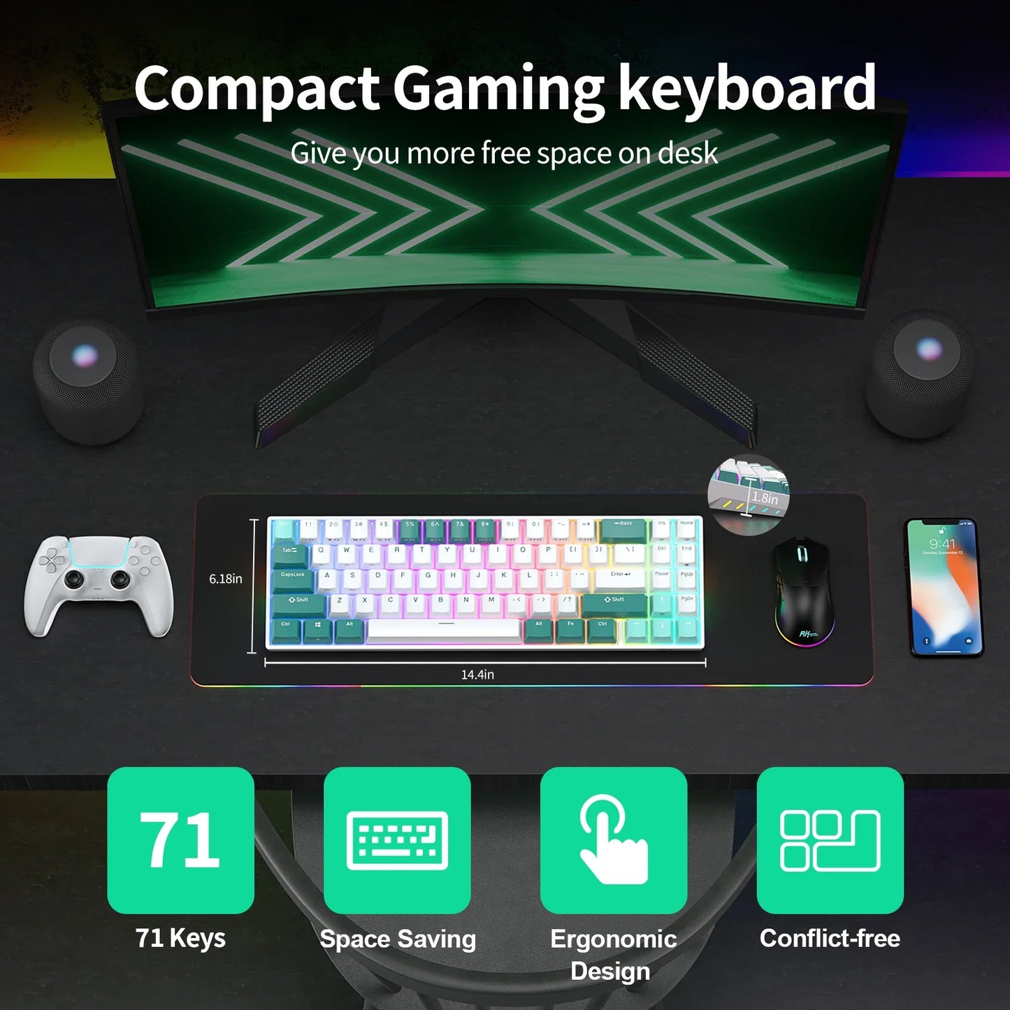 Tri-mode Mechanical Keyboard