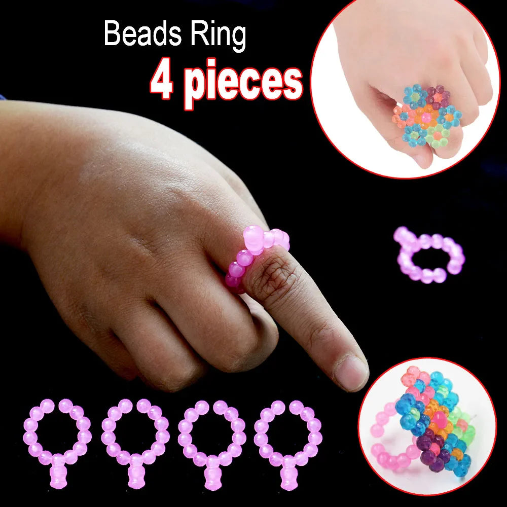 300PCS Water Sticky Beads Refill Pack | 6 Colors 3D Puzzle Toys for Kids
