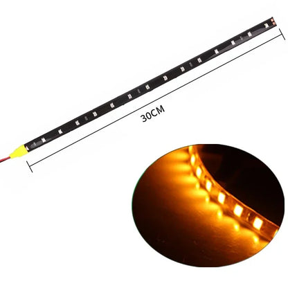 Car Led Strip Light 30cm | 12V Waterproof Interior Decoration for Car Motorcycle