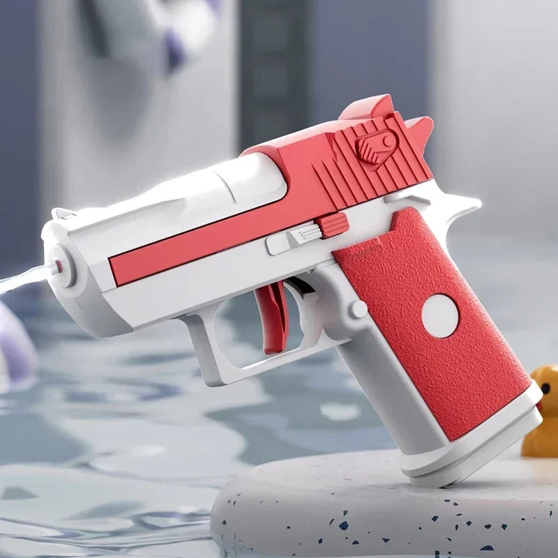 Mini Water Pistol | Mechanical Continuous Firing Water Gun for Summer Pool Play