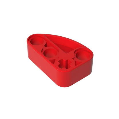 Gobricks GDS-2016 Technical Beam 2 x 3 L-Shape with Quarter Ellipse Thick | Building Blocks Toy Compatible with Lego 71708