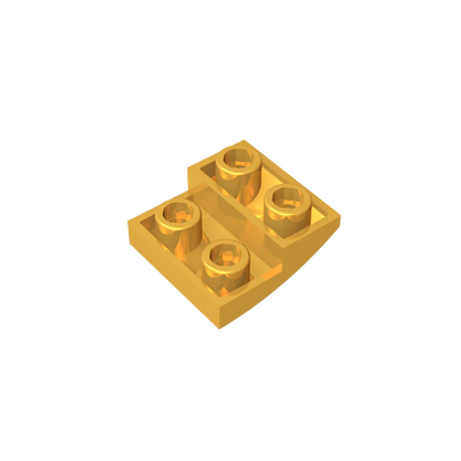 Gobricks GDS-1270 Slope, Curved 2 x 2 Inverted | Compatible with Lego 32803 Building Block