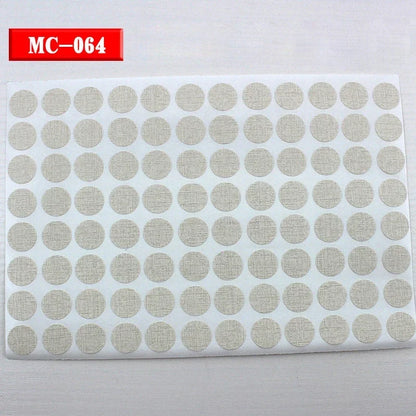 96Pcs 15mm Wood Furniture Screw Cap Covers | Self-Adhesive Hole Stickers for Desk Cabinets