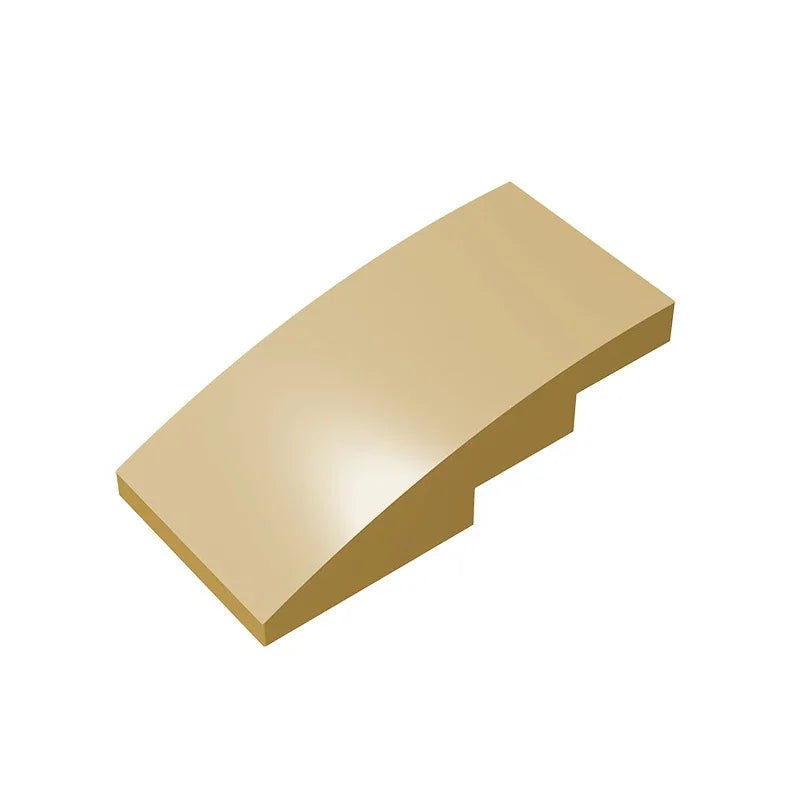 Slope, Curved 4 x 2 Building Block (Gobricks GDS-660) | Compatible with Lego 93606 Parts for DIY