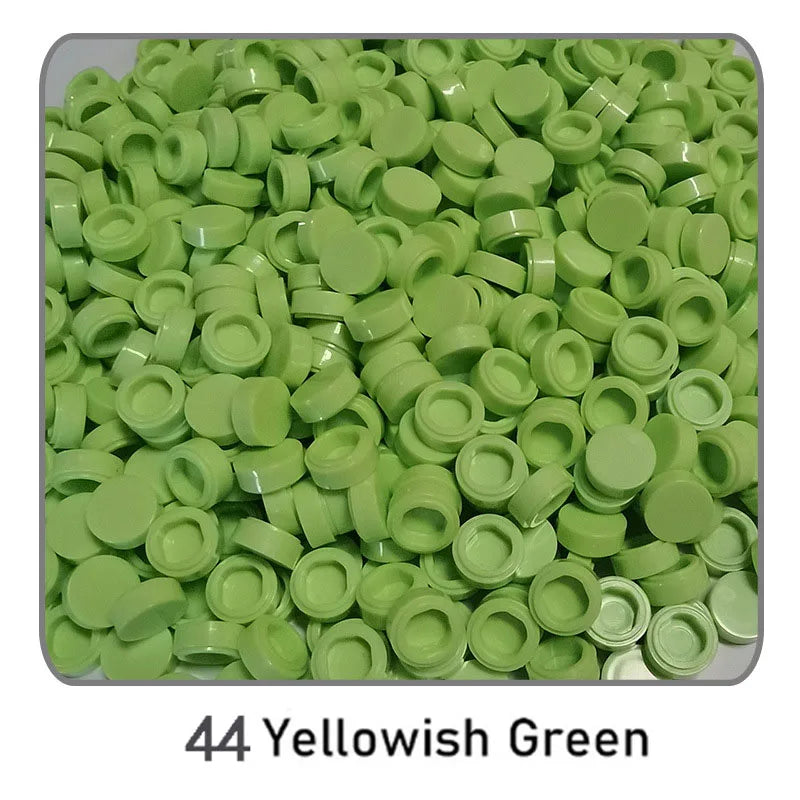 1000Pcs Tile 1x1 Round Building Blocks | 52 Color DIY Educational Creative Toy Set