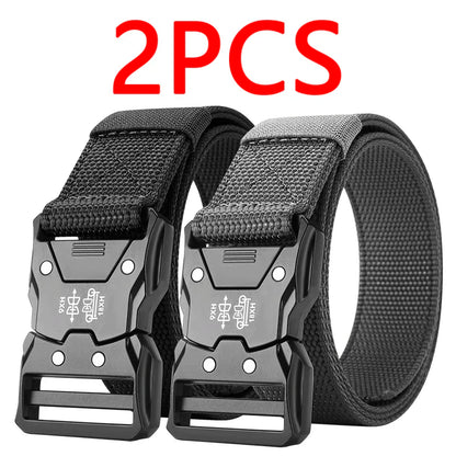 Tactical Waist Belt with Quick-Release Automatic Buckle — 1.5 in (3.7 cm) Durable Unisex Outdoor Belt