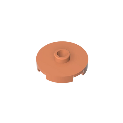 Gobricks GDS-1041 Tile Round 2x2 with Open Stud | Compatible Building Block for DIY Educational Kits