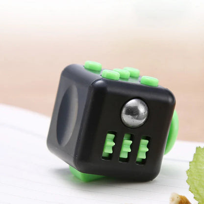 Solid Color Fidget Decompression Dice | Infinite Rubik Cube for Stress and Anxiety Relief