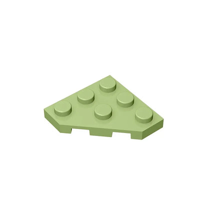 Gobricks GDS-556 Wedge Plate 3 x 3 Cut Corner | Compatible Building Block for DIY