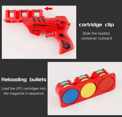 Kids Soft Catapult Flying Saucer Gun Toy | EVA Foam Shooting Toy for Parent-Child Play