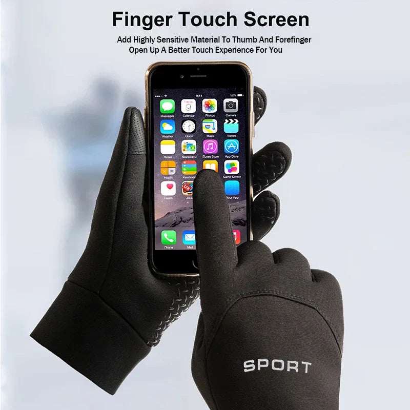 Winter Touchscreen Windproof Gloves - Cold-Proof Unisex Cycling, Running, Hiking & Ski Gloves