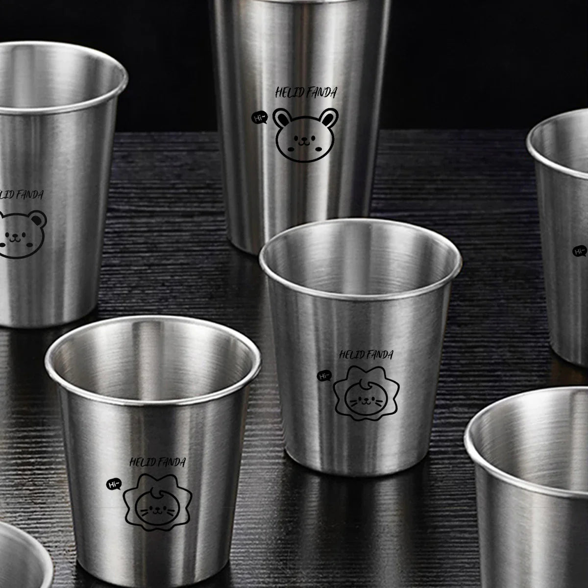 WORTHBUY 304 Stainless Steel Stackable Cup | Portable Metal Tumbler for Coffee, Beer, and Milk