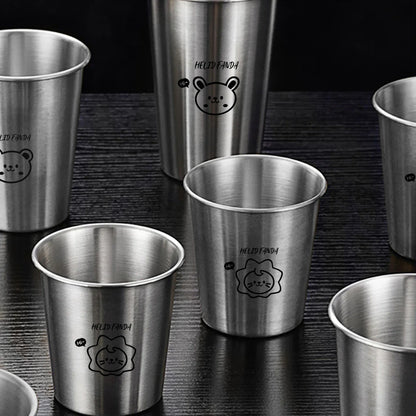 WORTHBUY 304 Stainless Steel Stackable Cup | Portable Metal Tumbler for Coffee, Beer, and Milk