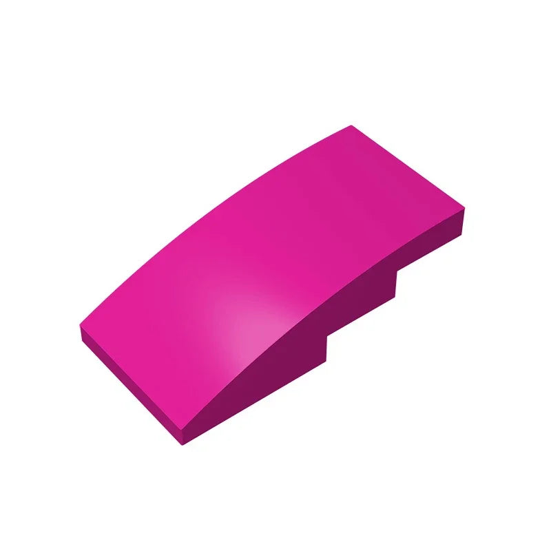 Slope, Curved 4 x 2 Building Block (Gobricks GDS-660) | Compatible with Lego 93606 Parts for DIY