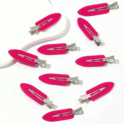 10-Pack No-Bend Seamless Hair Clips Side Bangs Barrettes for Makeup & Face Washing Women’s Styling Hairpins