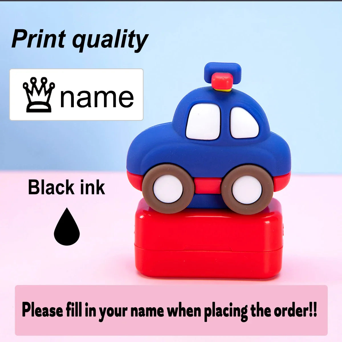 Custom Creative Cartoon Name Stamps | Personalized Seals for School Uniforms and Signatures