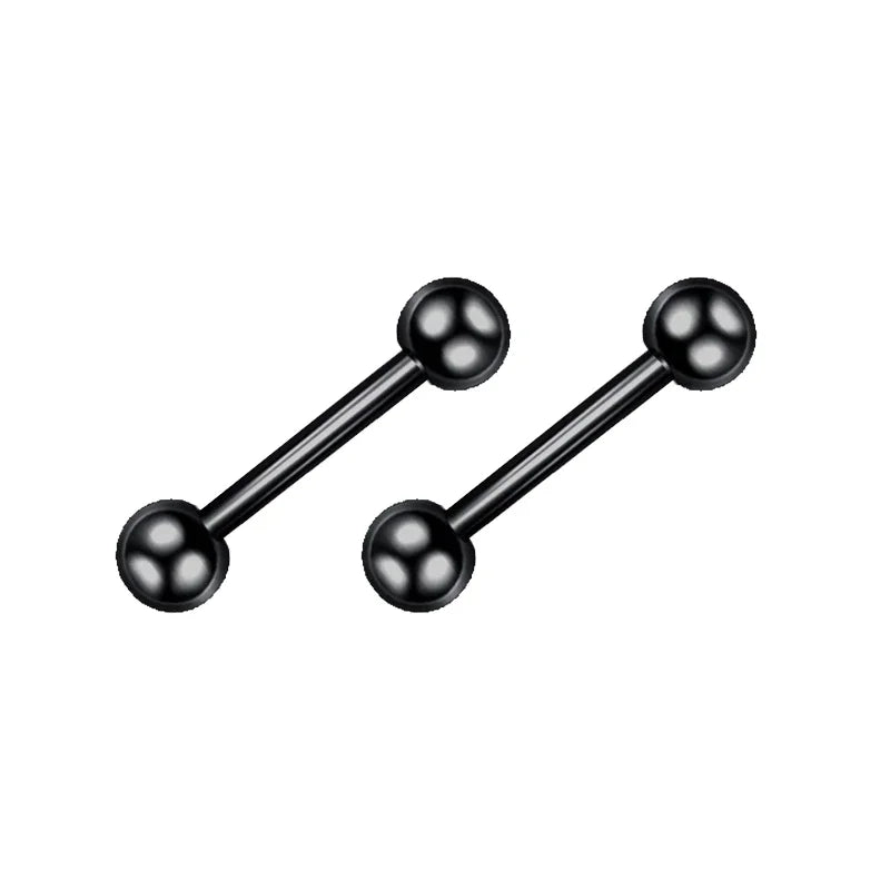 Black Punk Cross Hoop Earrings | Stainless Steel Unisex Jewelry