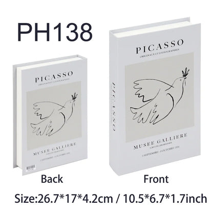 Luxury Fake Books Home Decoration Accessories for Living Room Fashion Fake Book Storage Box Simple Nordic Coffee Table Books