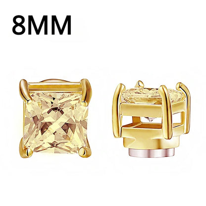 Magnetic Clip Earrings for Women and Men | No Piercing Crystal Studs