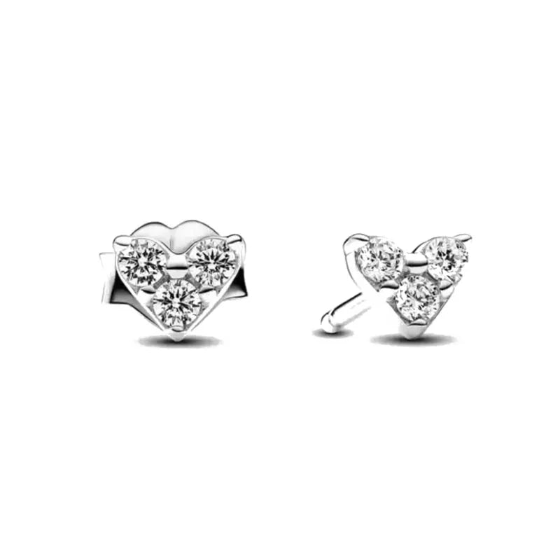 925 Silver Stud Earrings | Butterfly Snowflake Heart Moon Jewelry Gift
